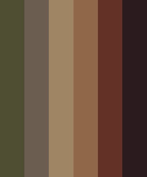 Colour Schemes Aesthetic, Two Artists One Palette, Autumn Dark Color Palette, Tawny Color Palette, Autumn Colours Aesthetic, Color Palettes Autumn, Muted Colour Pallete, Colour Palette Muted, Color Pallete With Brown