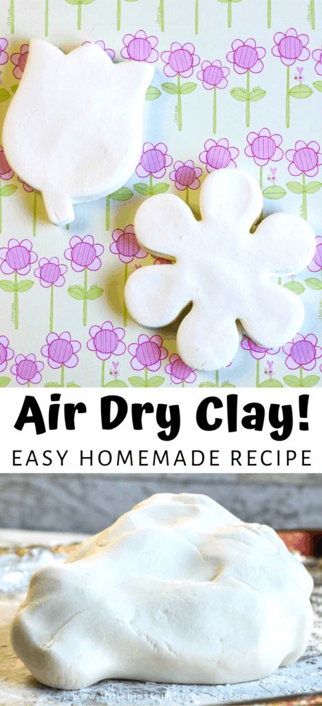 Bake Clay Recipe, Homemade Air Dry Clay, Air Dry Clay Recipe, Easy Air Dry Clay, Sensory Recipes, Modeling Clay Recipe, Homemade Clay Recipe, Flower Wall Hanging Decor, Room Hanging Decor