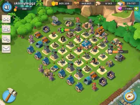 Headquarters 16 - Base Layout #9 - Boom Beach | Clasher.us Boom Beach, Hay Day, Clash Royale, Facebook Photos, Clash Of Clans, Mobile App, Layout, Quick Saves