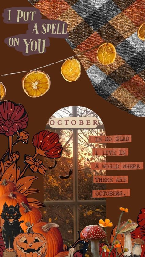 Octerber Wallpaper, Preppy Vsco, Fall Wallpapers, Girl Wallpapers, Girly Wallpapers, Fall Months, Drawing Prompt, Vsco Girl, Halloween Aesthetic