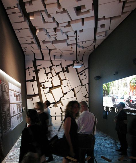 iran's pavilion at venice architecture biennale stretches the urban schemata Tactile Exhibition, Architecture Biennale, Exhibition Models, Exhibition Display Design, Venice Architecture, Museum Interior, Chimney Rock, Museum Exhibition Design, Art Galleries Design