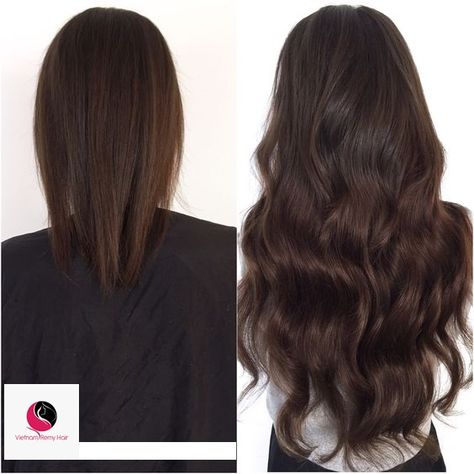 Extensions Before And After Brunette, Brown Hair Extensions, Hair Extensions Before And After, Fusion Hair Extensions, Fusion Hair, Colored Hair Tips, Ombre Hair Extensions, Hair Extentions, Hair Extensions Best