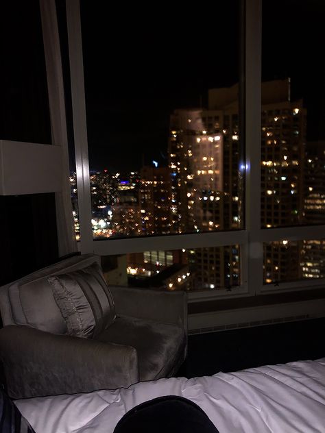 Nyc Hotel View, London Hotel Room View Night, New York Hotel Aesthetic, City Hotel Aesthetic, Chicago Nightlife Aesthetic, Hotel Stay Aesthetic, Nyc Hotel Aesthetic, London Hotel Aesthetic, New York Hotel Room Aesthetic