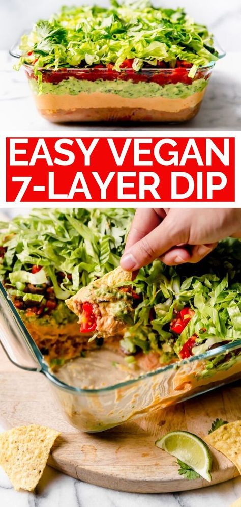 Layer Dip Recipe, 7 Layer Dip Recipe, Layered Dip Recipes, Layered Bean Dip, 7 Layer Dip, Taco Dip Recipe, Layered Taco Dip, For Dinner, Seven Layer Dip