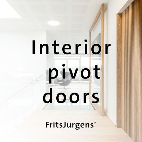 Wooden glass interior pivot door with the text - "interior pivot doors" and FritsJurgens' logo Pivot Interior Door, Interior Pivot Door, Pivot Doors Interior, Pivot Hinge, Pivot Door, Doors Interior Modern, Pivot Doors, Antique Doors, Medical Office