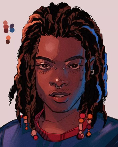 Black Character Inspiration, Curvy Character Design, Character Hair, Give Me A Chance, People Reference, Hair References, Wild Art, Oc Inspiration, Beautiful Illustration