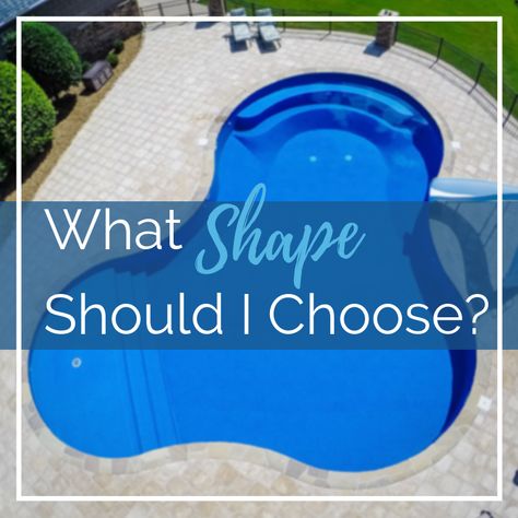 Swimming Pool Shapes Ideas, Basic Pool Ideas, Lagoon Shaped Pool, Pool Shape Ideas, Curved Pool Design, Swimming Pool Shapes, Basic Pools Backyard Inground, Basic Inground Pools, Pool Shapes Layout