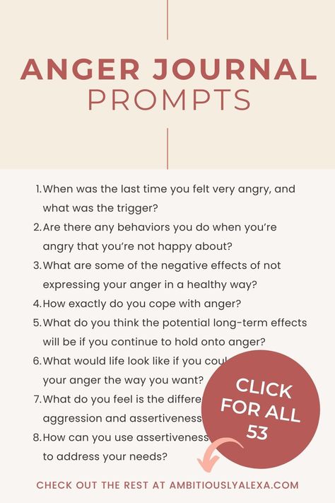 anger journal prompts Journal Prompts For Letting Go, Anger Journal, Anger Coping Skills, Journal Prompts For Teens, Anger Management Tips, Anger Worksheets, Repressed Anger, Anger Management Strategies, Journal Prompts For Adults