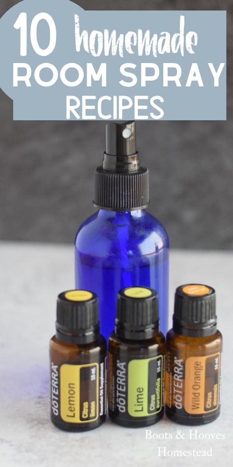 10 favorite homemade room spray recipes made with essential oils. How To Make Essential Oil Spray, Diy Essential Oil Spray, What To Do With Essential Oils, How To Make Room Spray, Homemade Room Spray, Room Spray Recipe, Essential Oil Spray Recipes, Diy Room Spray, Essential Oil Combinations