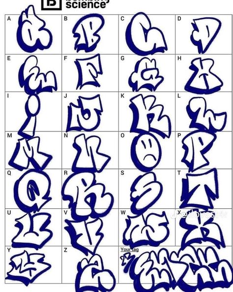 Graffiti Drawings, Easy Graffiti, Alfabet Font, Easy Graffiti Drawings, Graffiti Lettering Alphabet, Graffiti Art Letters, Lettering Styles Alphabet, Graffiti Text, Drawing Things