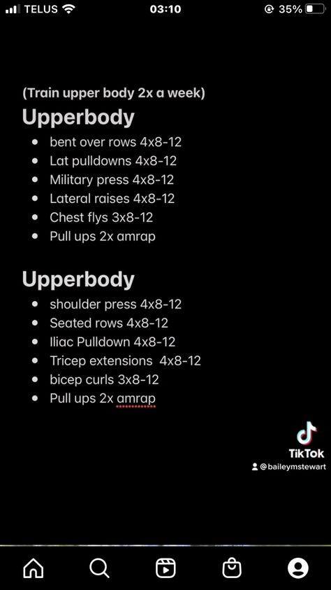 Full Upper Body Workout Gym, Gym Notes, Weekly Gym Workouts, Full Upper Body Workout, Dancing Workout, Emom Workout, Workout Gym Routine, Belly Dancing Workout, Workout Inspo