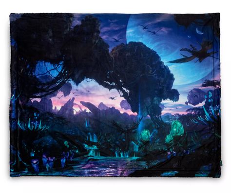 6 Cozy Disney Blankets for Anyone on Your List Dylan Cole, Disney Blanket, Dylan And Cole, Avatar Films, Art And Craft Materials, Pandora Avatar, Avatar Movie, World Decor, Artwork For Living Room