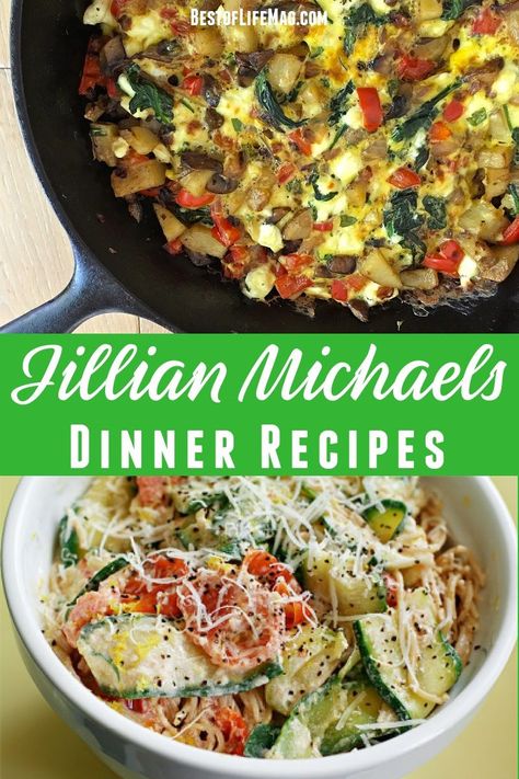 Jillian Michaels Recipes, Jillian Michaels Meal Plan, Jillian Michaels, Healthy Living Lifestyle, Good Healthy Recipes, Healthy Meal Prep, Nutritious Meals, Lunches And Dinners, Easy Healthy Recipes