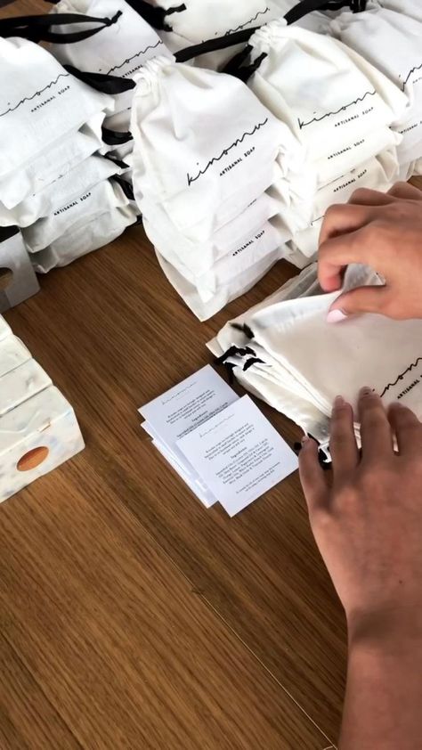 Pack an order with me. Relaxing behind the scene ASMR soap packing. #reusablepackaging #linenpouch | Handmade soap packaging, Soap packaging, Soap packaging diy Packaging Display Ideas, Small Soap Packaging, Small Business Thank You Gifts, Small Soap Business, Packaging Filler Ideas, Soap Business Packaging, Packaging Handmade Soap, Packing Soap Ideas, Soap Packaging Ideas Business