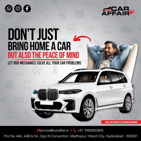 Don't just bring home car but also the peace of mind. Car Services Creative Ads, Ramadan Campaign, Posters Layout, Motor Art, Bohemian Elephant, Graphic Design Posters Layout, Car Protection, Safe Cars, Car Poster