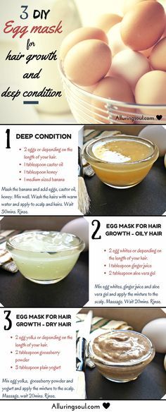 Egg mask for hair - Egg mask for hair can be helpful as it is rich in vitamins A, D and E, proteins, fatty acids and sulfur. It is an easy solution to most of the hair problems Egg Hair, Mask For Hair, Egg Hair Mask, Egg Mask, Super Hair, Grow Hair Faster, Lost Hair, Hair Remedies, Oily Hair