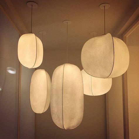 Organic Pendant Light, Organic Lighting, Sculptural Lighting, Rich Brilliant Willing, Wabi Sabi Interior, Big Light, Artisan Lighting, Architectural Lighting Design, Aesthetic Light