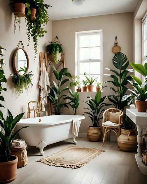 Master Bathtub Decor Ideas, Master Bathtub Decor, Design Of Bathroom, Grey Bedroom Colors, Bathroom Tile Design Ideas, Bathroom Plant, Bathroom Plants Decor, Plants Bathroom, Best Wall Paint