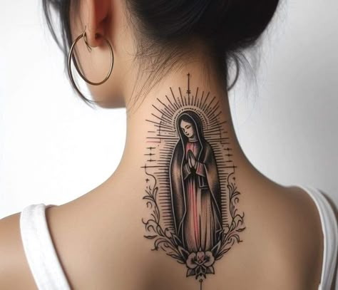 Mother Mary Tattoos, Mary Mother Of God, Mary Tattoo, Cross Tattoos For Women, Word Tattoo, Cool Wrist Tattoos, Tattoos For Women Flowers, Religious Tattoos, Dope Tattoos For Women