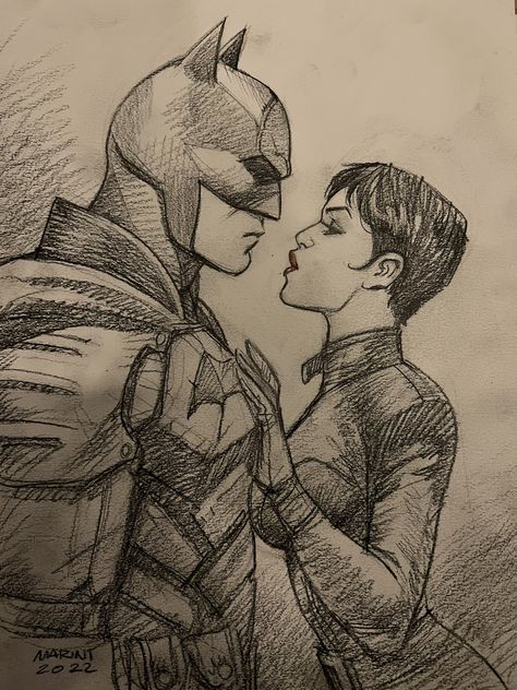 Enrico Marini on Twitter: "THE BATMAN and CATWOMAN 🦇 Going to see the movie tonight. I already know I will like it 🦇… " Batman And Catwoman Drawing, Cat Woman Drawing, The Batman And Catwoman, Catwoman Drawing, Batman Art Drawing, Camels Art, Batman Drawing, Batman Poster, Color Drawing Art