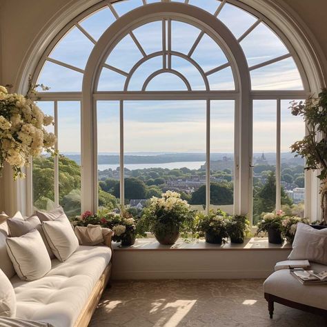 Elegant Italianate Arch Window Designs and Decor Ideas • 333+ Images • [ArtFacade] Window Arch Design, Arch Bay Window, Archway Windows, Arch Window Decor, Arches In Homes, Arc Window, Window Decorating Ideas, Arched Window Treatments, Arch Windows