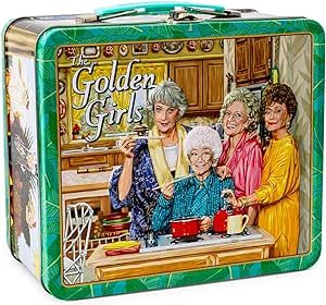 Amazon.com: Toynk The Golden Girls Cast Retro Metal Tin Lunch Box Tote Exclusive: Home & Kitchen Golden Girls Merchandise, Tin Lunch Boxes, Vintage Lunch Boxes, Barbie 90s, Hot Lunch, Vintage Lunch, 41st Birthday, Fairy Furniture, The Golden Girls