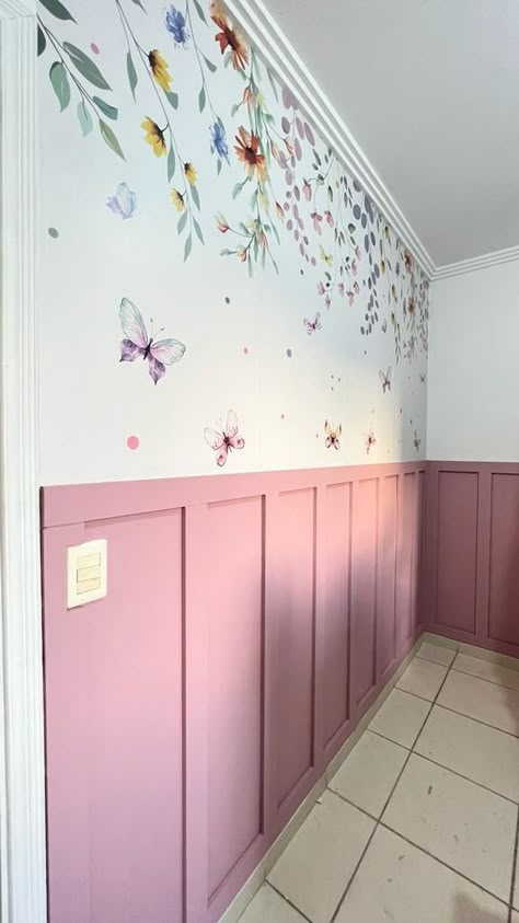 kids room design girls bedroom ideas diy Girls Bedroom Mural, Girls Bedroom Paint, Girls Room Paint, Kids Room Murals, Baby Room Inspiration, Bedroom Murals, Nursery Room Inspiration, Home Decorating Ideas, Big Girl Rooms