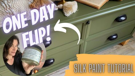 Paint your wood furniture in one day with Dixie Belle Silk All In One Paint #diy #upcycle #diyproject #dixiebelle #paint #furniturepainting Thrift Repurpose, Paint Cactus, All In One Paint, Paint Makeover, Drawer Furniture, Paint Tutorial, Furniture Upcycle, Paint Diy, Furniture Refinishing