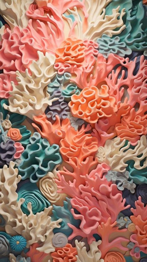 Coral reef bas relief pattern art food backgrounds. | premium image by rawpixel.com / Tang Texture Inspiration Design Art, Sea Coral Aesthetic, Coral Pattern Design, Coral Reefs Aesthetic, Coral Reef Aesthetic, Coral Building, Pink Coral Reef, Beach Moodboard, Textures In Nature