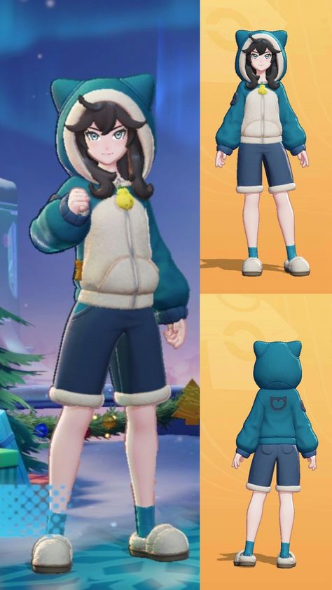 Pokemon Violet Outfit, Pokemon Go Avatar Outfit Ideas, Pokemon Themed Outfits, Pokemon Body Base, Pokémon Go Outfits, Pokemon Violet Outfit Ideas, Pokemon Oc Art, Pokemon Unite Outfits, Pokemon Trainer Outfit Ideas