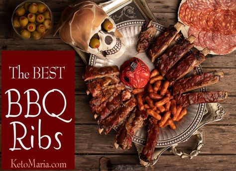 Maria Mind Body Health Keto Bbq Ribs, Sugar Free Bbq Sauce, Best Bbq Ribs, Keto Bbq Sauce, Maria Mind Body Health, Mini Hot Dogs, Bbq Recipes Ribs, Sweet Bbq Sauce, Keto Holiday