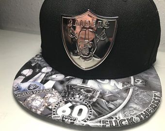 Oakland Raiders Hat, Raiders Hat, Dope Hats, Chicano Style Tattoo, New Era Snapback, Raiders Football, Bo Jackson, Raider Nation, Custom Fans