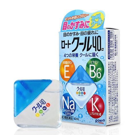 Rohto Cool 40 Alpha α Japanese Eye Drops for Dry Tired Eyes 12ml ($8) Rohto Eye Drops, Japanese Eyes, Eye Drop, Love Your Skin, Eye Drops, Tired Eyes, Dry Eyes, Blood Flow, Cool Eyes