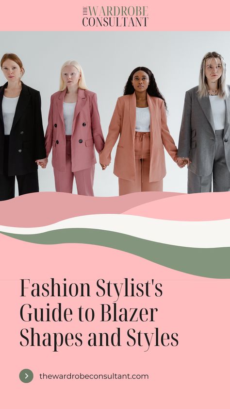 Blazer Shapes and Styles Group Fashion, Boss Woman, Body Types Women, Wardrobe Consultant, Daily Outfit Inspiration, Blogger Outfits, Badass Style, Women's Blazers, Power Dressing