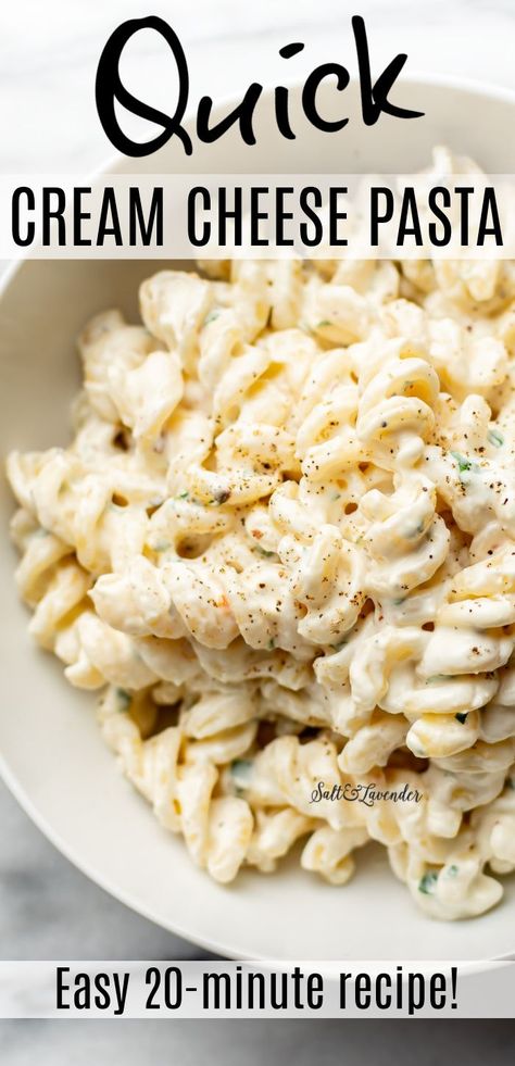 Easy Cream Cheese Sauce For Pasta, Cream Cheese In Pasta, Easy Pasta Ideas Simple, Cream Cheese Parmesan Pasta, Easy Pasta With Cream Cheese, Creamy Pasta Sauce With Cream Cheese, Things To Make With Cream Cheese Dinners, Cream Cheese Parmesan Sauce, Super Easy Pasta Sauce