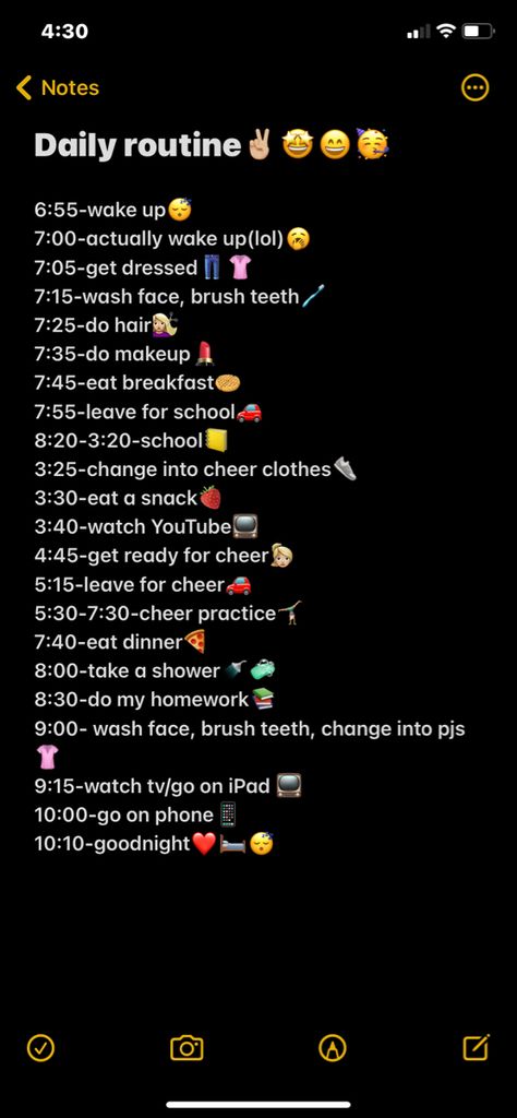 Thursday Routine, Tuesday Routine, Cheer Practice, My Daily Routine, Cheer Outfits, Weekly Schedule, Shower Routine, Take A Shower, Face Wash