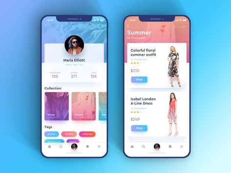 Here is the Fashion profile concept. Hope you like it. Show your love (Presss 'L').  Check real pixel attached  Feedback is appreciated.  Image credit Unsplash and pinterest Ios App Design, Vijay Verma, Profile App, Mobil Design, Fashion Profile, Ui Design Mobile, Ui Ux 디자인, Card Ui, Desain Ui