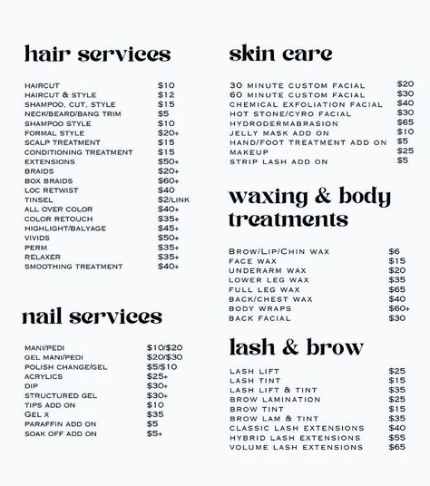 🎯New services were added to the price list at Science of Beauty Academy 🎯Appointments can be booked starting at 10:30-2:30 depending on service(s) booked 🎯Message me to to book 📲📲 Body Waxing Price List, Waxing Price List, Esthetician Inspiration, Wax Studio, Neck Beard, Chemical Exfoliation, Beauty Academy, Body Waxing, Hot Stones