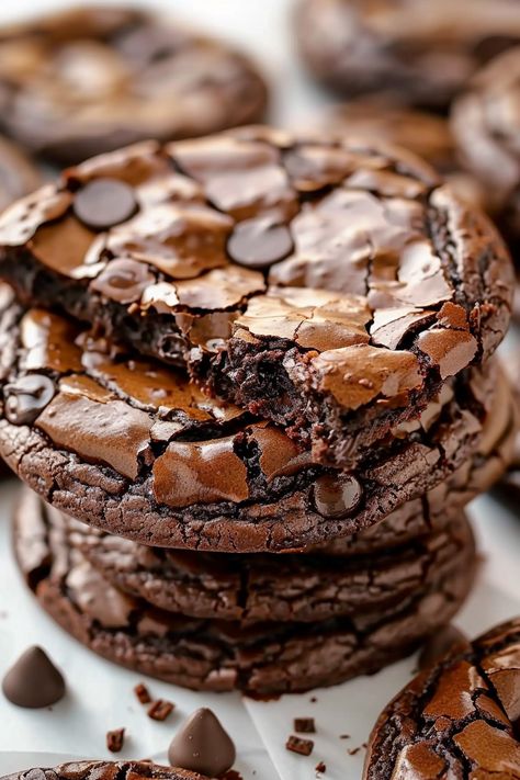 Preparing Fudgy Brownie Cookies dough in the kitchen