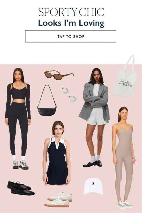 Want to make your athletic wear look good all day? Try embracing the sporty chic look! I love all of these items because the elevate every workout set and make me look and feel put together all day, no matter what's on my schedule. Grab these here on my LTK and follow for more fashion inspo! Athletic Wear, Sculpt Society, Sporty Chic Style, St Agni, My Schedule, Workout Sets, Sporty Chic, Chic Fashion, Follow For More