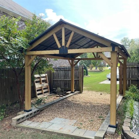 Shed With Gazebo Attached, A Frame Gazebo, Hardtop Gazebo Ideas, Gazebo Ideas On A Budget, Diy Gazebo Ideas Cheap, Backyard Gazebo Ideas, Gazebo Diy, Gazebo Ideas Backyard, Rv Shelter