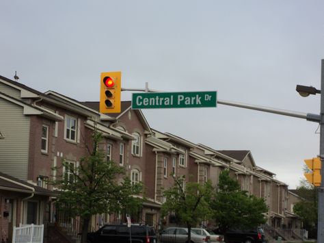 My neighborhood  in Brampton, Canada Brampton Canada, Brampton Ontario, Canada Travel, Ontario Canada, Central Park, Highway Signs, Ontario, The Neighbourhood, Travel