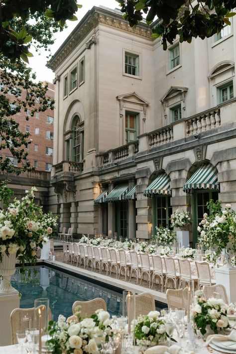 Wedding Venue Ideas Maryland, Elegant Home Wedding, Wedding Inspo Classic, Wedding Venues Charleston Sc, Timeless Wedding Style, Baltimore Wedding Venues, Anderson House Dc Wedding, Old Money Wedding Colors, Dar Wedding Washington Dc