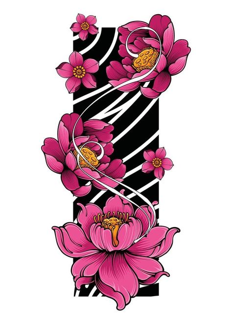 Japanese Flower Tattoo Art, Japanese Flower Illustration, Japanese Flower Tattoo Men, Japanese Flowers Tattoo Design, Japanese Tattoo Flower, Japanese Flowers Tattoo, Japanese Flower Tattoo Design, Quetzalcoatl Art, Crisantemo Tattoo