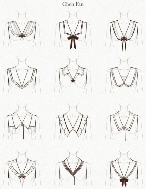 Bismila Blouse Illustration Sketch, How To Draw Collar, Collar Sketch, Blouse Sketch, Blouse Drawing, Fashion Illustration Tutorial, Fashion Illustration Collage, Fashion Design Books, Fashion Figure Drawing