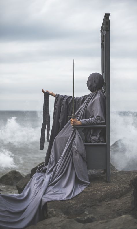 Nicolas Bruno Photography, Queen Of Swords Aesthetic, Tarot Photoshoot, Tarot Photography, Melancholic Art, Nicolas Bruno, Queen Of Swords Tarot, Queen Of Swords, Surreal Photography