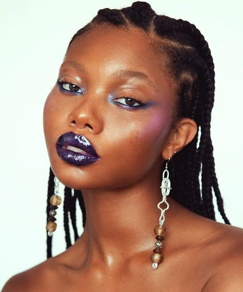 Streetwear Makeup, Natural Make Up Wedding, Unconventional Makeup, Blue Eyes Natural, Beautiful Lipstick, Natural Make Up, Up Wedding, Dark Skin Makeup, Makeup Obsession