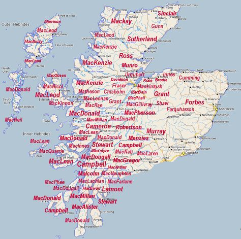 Clans Map Mcqueen Tartan, Clan Mackay, Clan Macdonald, Map Of Scotland, Scotland History, Scotland Map, Scottish Ancestry, Great Scot, Scotland Forever