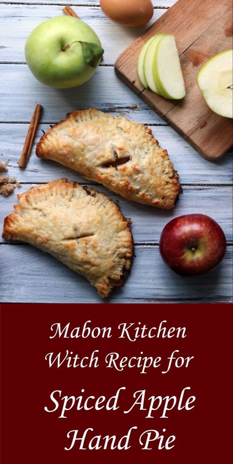 Mabon at the Apple Farm (Plus a Recipe for Spiced Apple Pie!) - Moody Moons Mabon Recipes, Spiced Apple Pie, Wicca Recipes, Medieval Recipes, Kitchen Witch Recipes, Apple Hand Pies, Apple Farm, Hot Cider, Changing Leaves