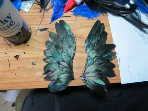 Evening Dreams — how to make wings! Diy Feather Wings, How To Make Wings, Diy Feather, Awesome Woodworking Ideas, How To Make Something, Diy Wings, Feather Diy, Grammar And Punctuation, Bird Wings